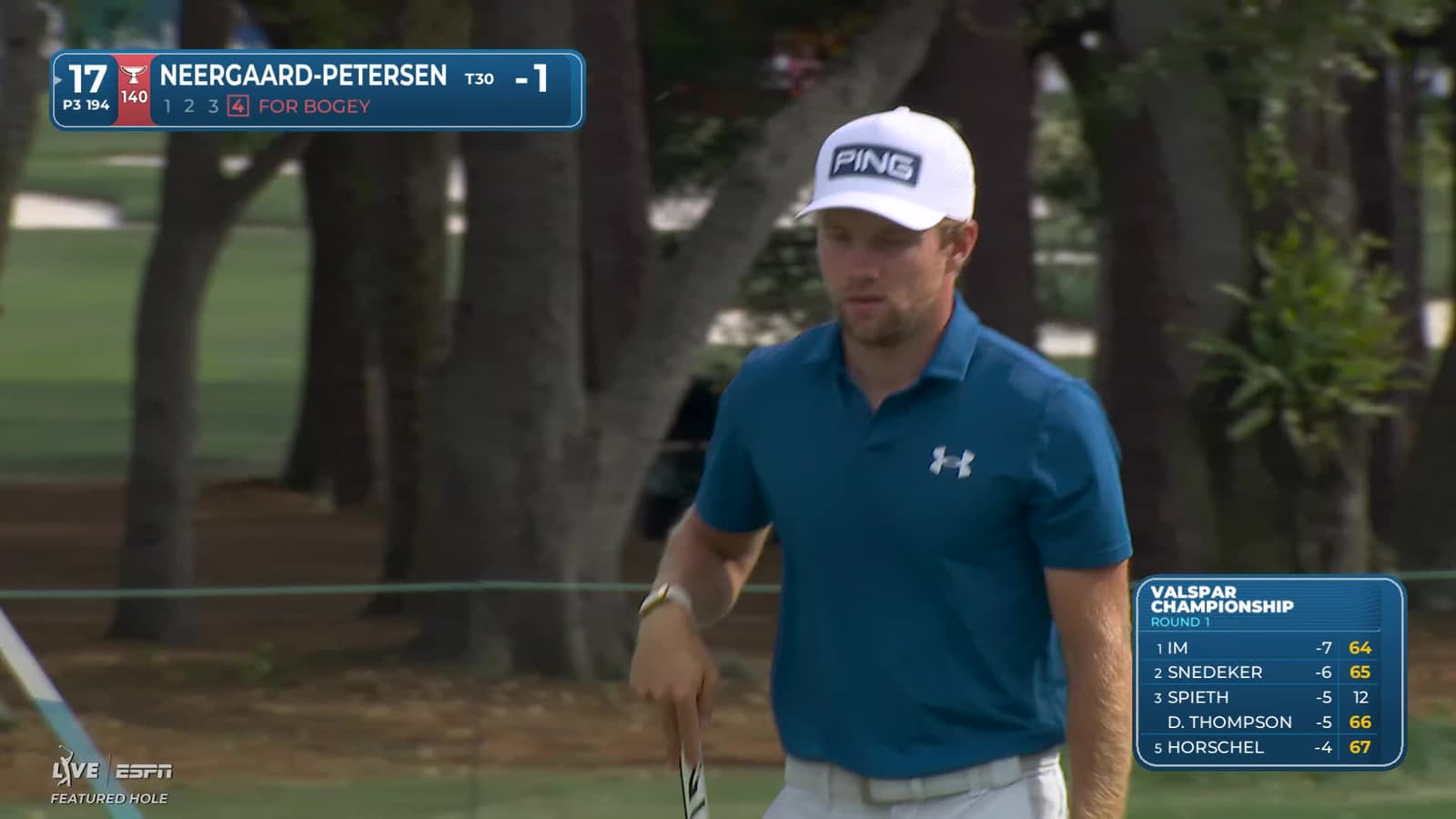 Rasmus Neergaard-Petersen | Round 1 | 17th hole | Shot 4 | 2026 Valspar