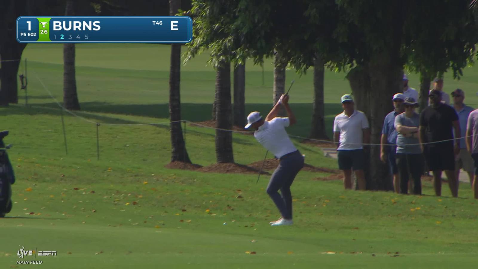 Sam Burns | Round 3 | 1st hole | Shot 2 | 2026 Cadillac