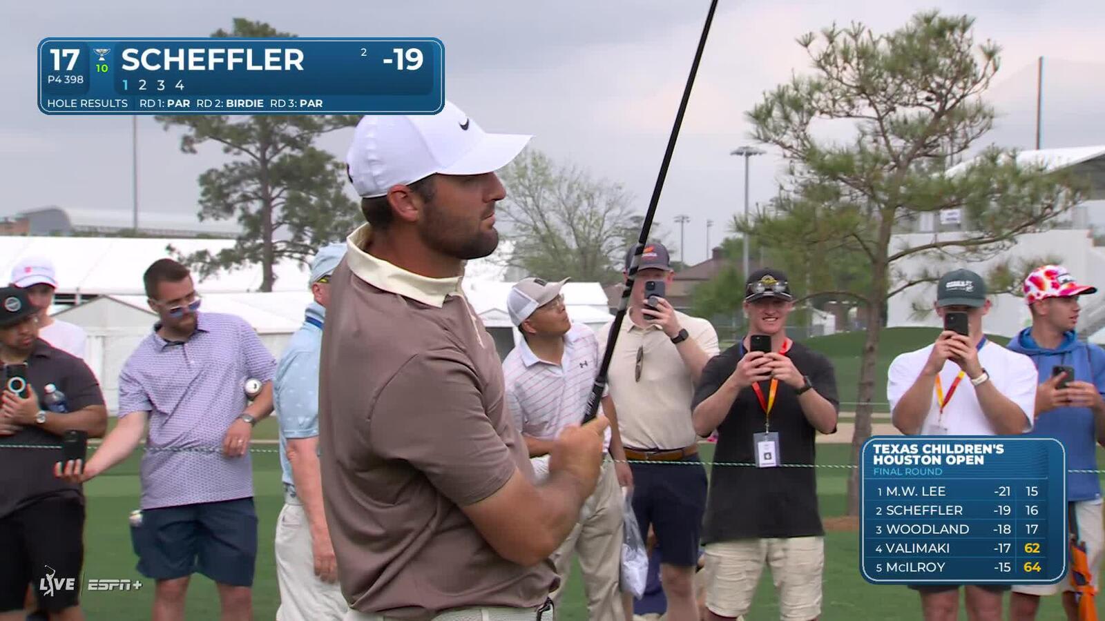 Scottie Scheffler | Round 4 | 17th hole | Shot 1 | 2025 Houston Open