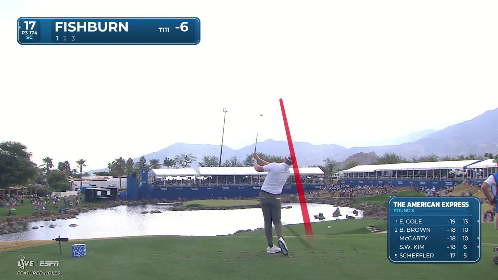 Patrick Fishburn | Round 3 | 17th hole | Shot 1 | 2026 The American Express