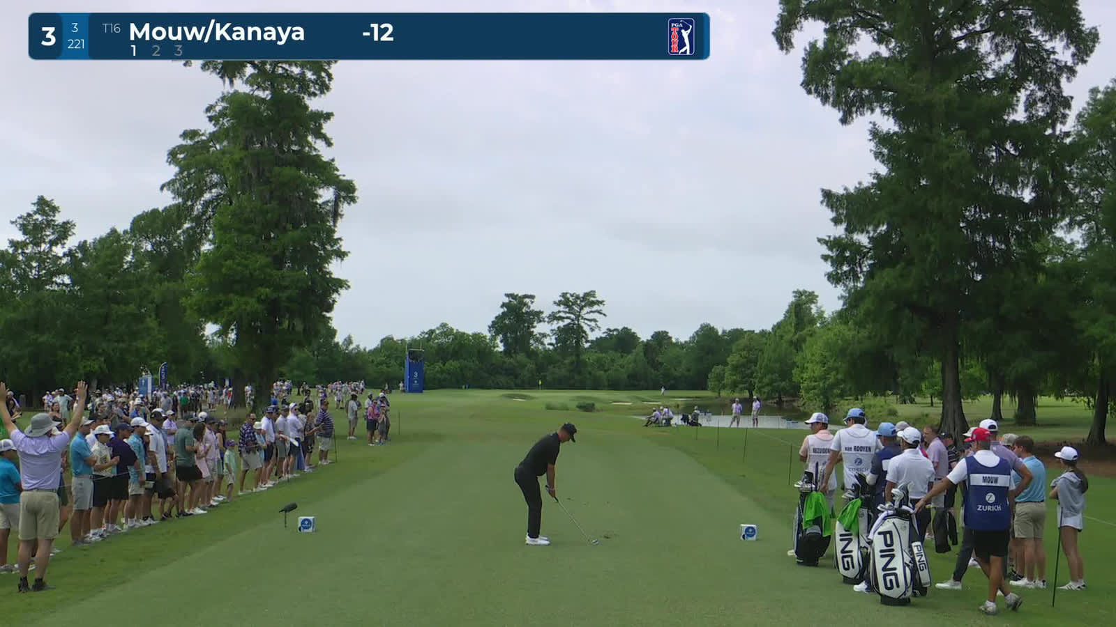 William Mouw | Round 3 | 3rd hole | Shot 1 | 2026 Zurich Classic