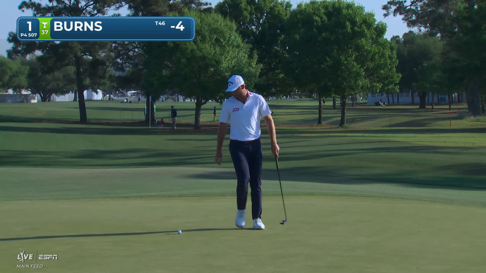 Sam Burns | Round 4 | 1st hole | Shot 4 | 2026 Texas Children's