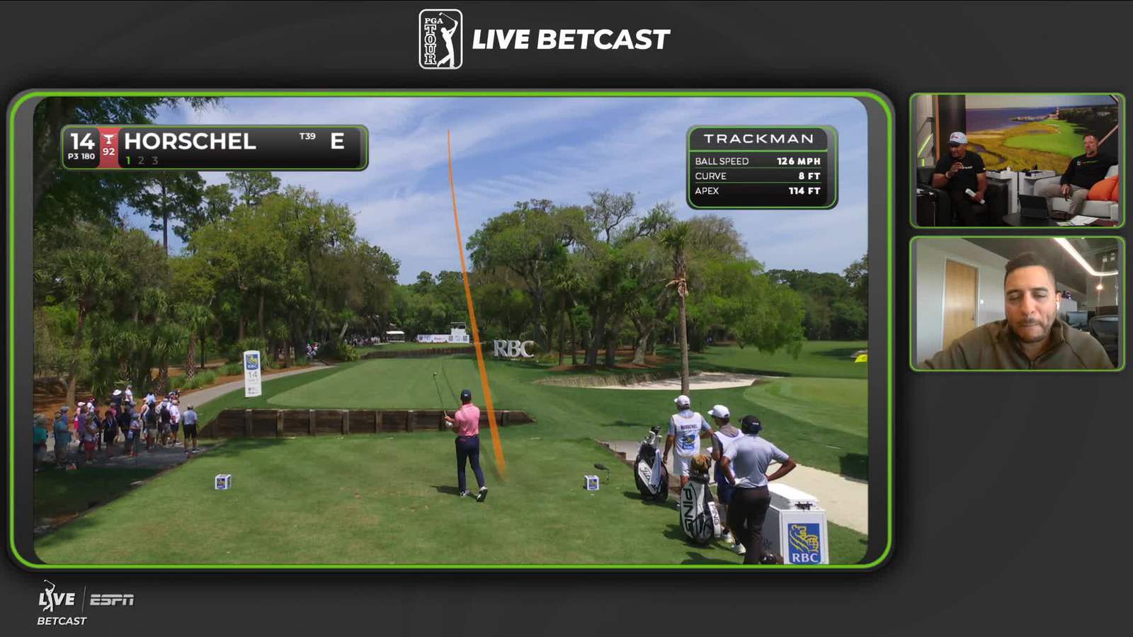 Billy Horschel | Round 1 | 14th hole | Shot 1 | 2026 RBC Heritage