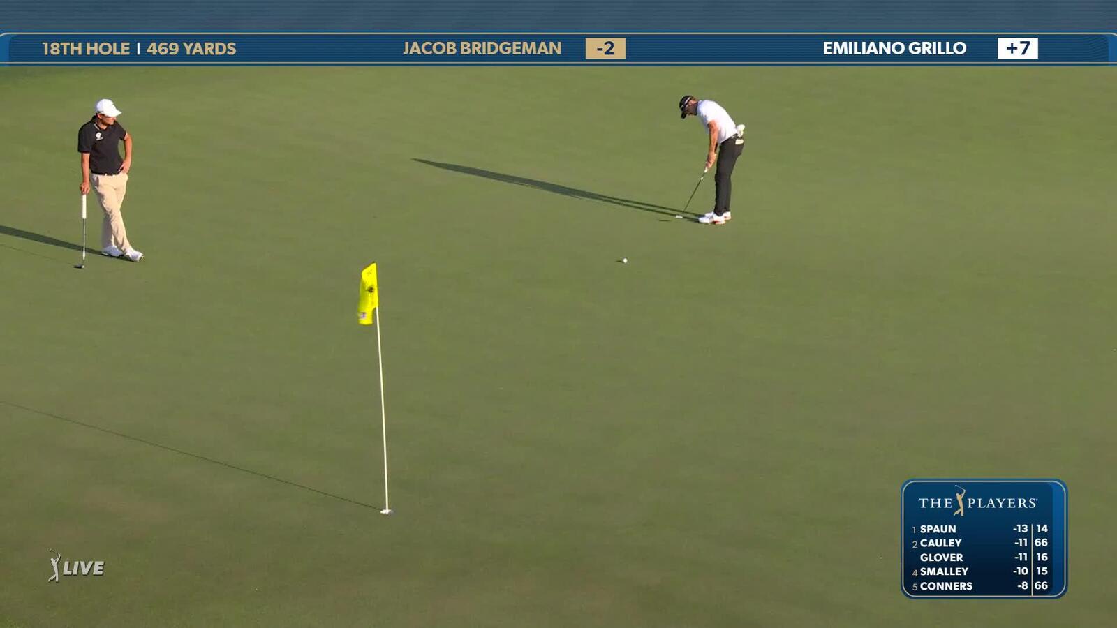 Emiliano Grillo | Round 3 | 18th hole | Shot 3 | 2025 THE PLAYERS