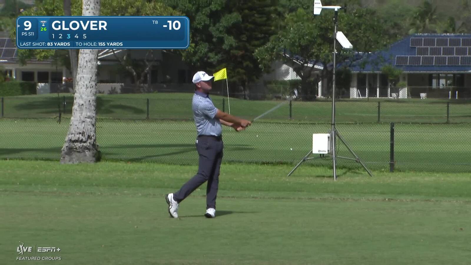 Lucas Glover | Round 3 | 9th hole | Shot 3 | 2025 Sony Open