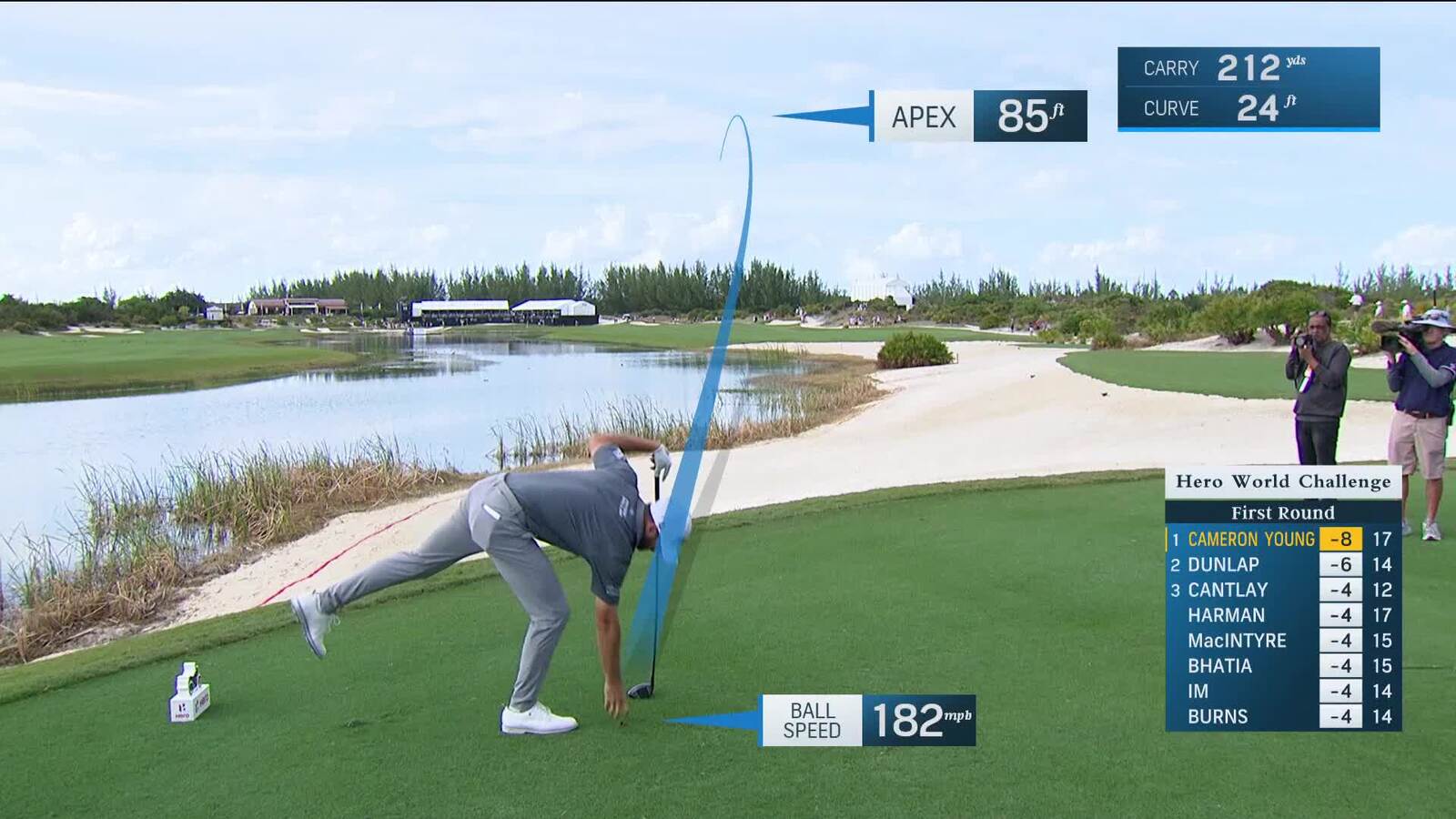 Cameron Young | Round 1 | 18th hole | Shot 1 | 2024 Hero World Challenge