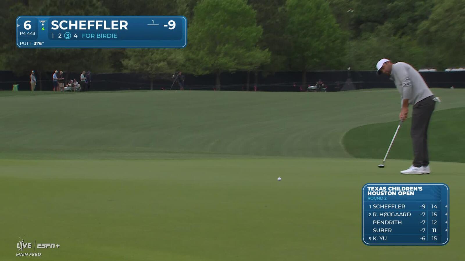 Scottie Scheffler | Round 2 | 6th hole | Shot 3 | 2025 Houston Open