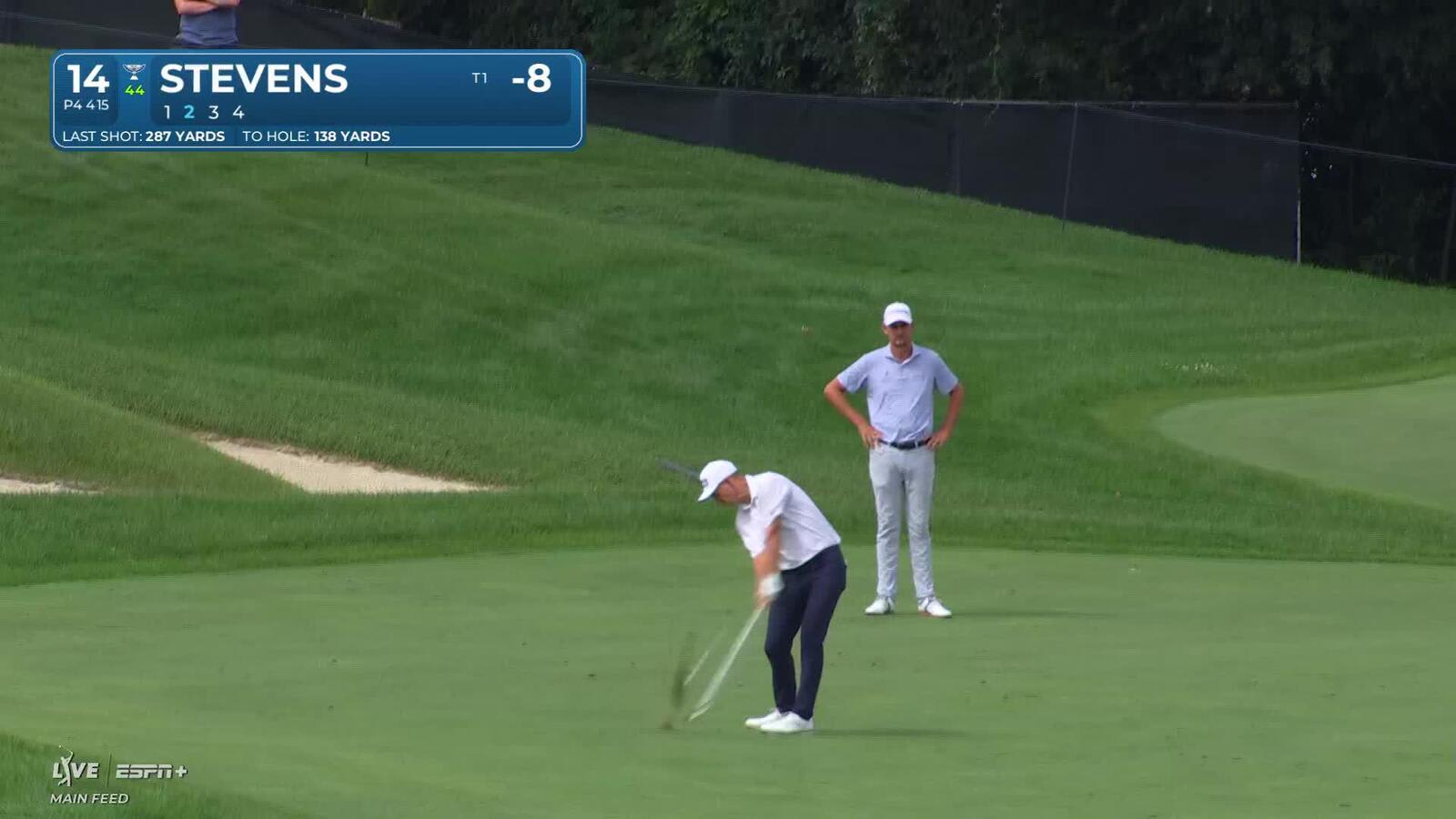 Sam Stevens | Round 1 | 14th hole | Shot 2 | 2025 3M Open