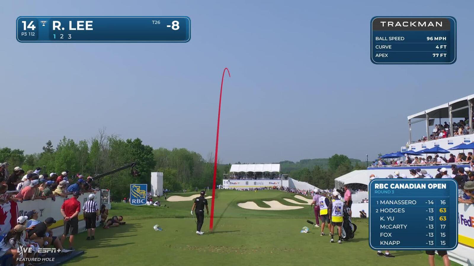Richard T. Lee | Round 3 | 14th hole | Shot 1 | 2025 RBC Canadian