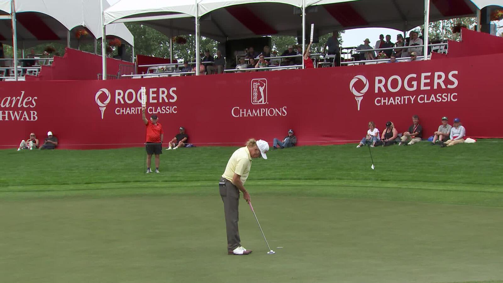 Miguel Angel Jiménez | Round 1 | 18th hole | Shot 5 | 2025 Rogers Charity