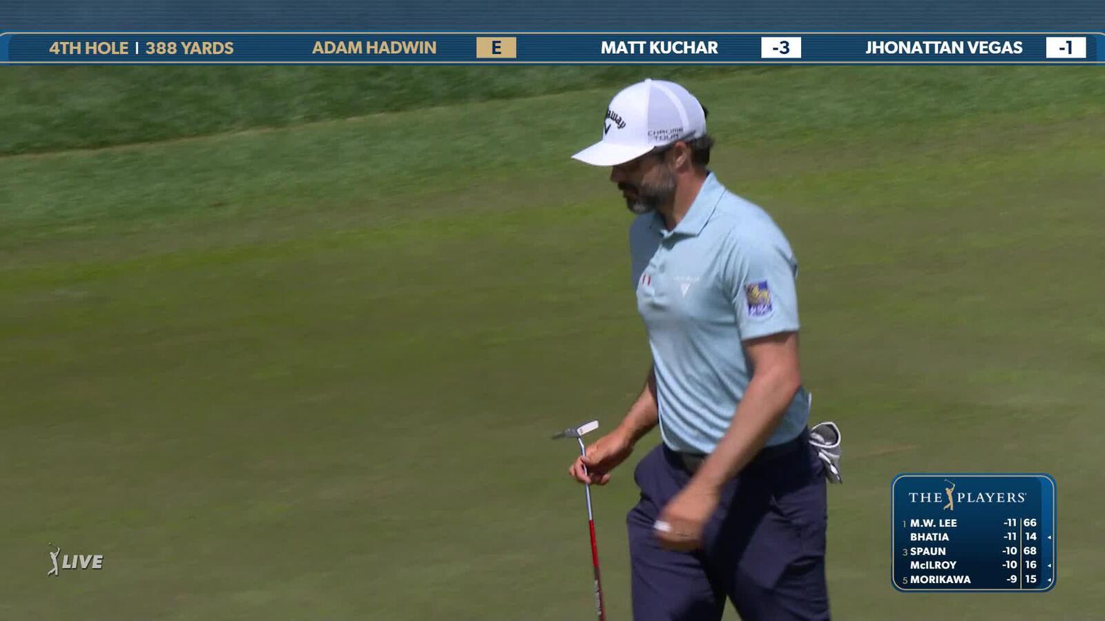 Adam Hadwin | Round 2 | 4th hole | Shot 3 | 2025 THE PLAYERS