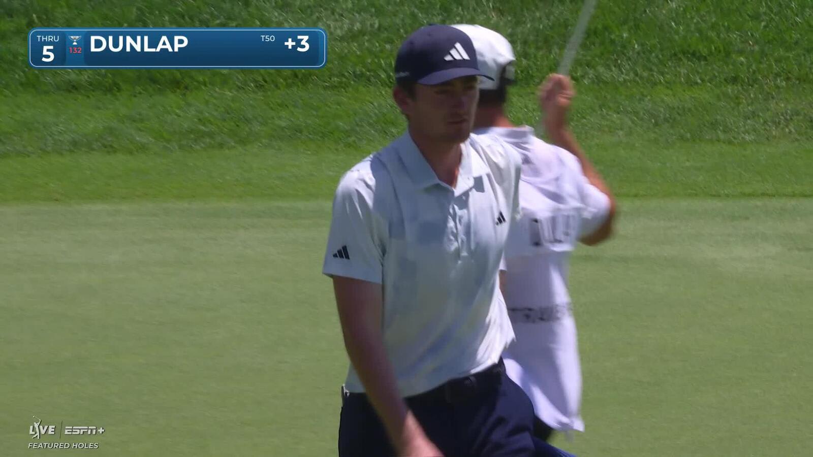 Nick Dunlap | Round 1 | 5th hole | Shot 3 | 2025 Travelers
