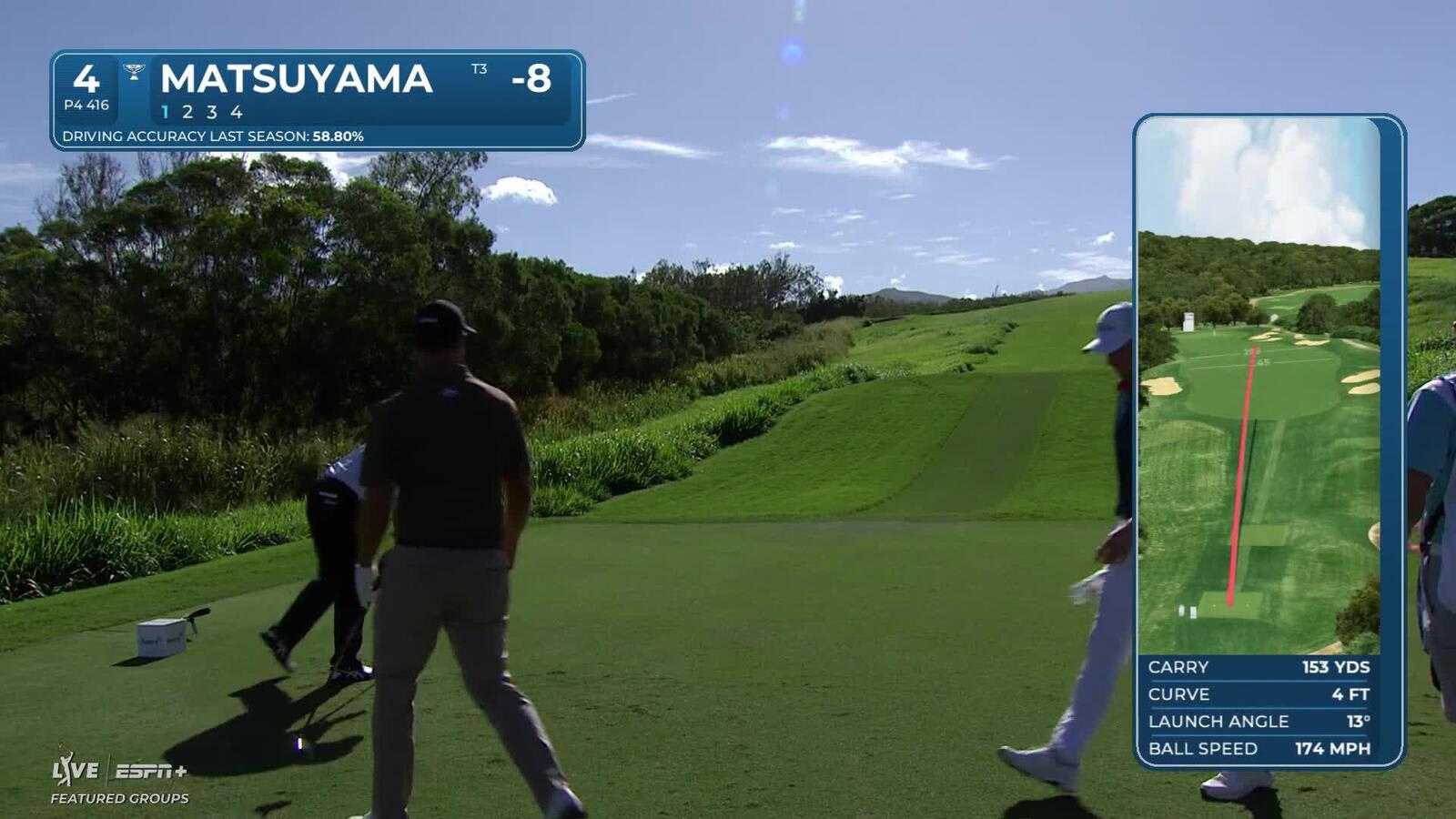 Hideki Matsuyama | Round 2 | 4th hole | Shot 1 | 2025 The Sentry