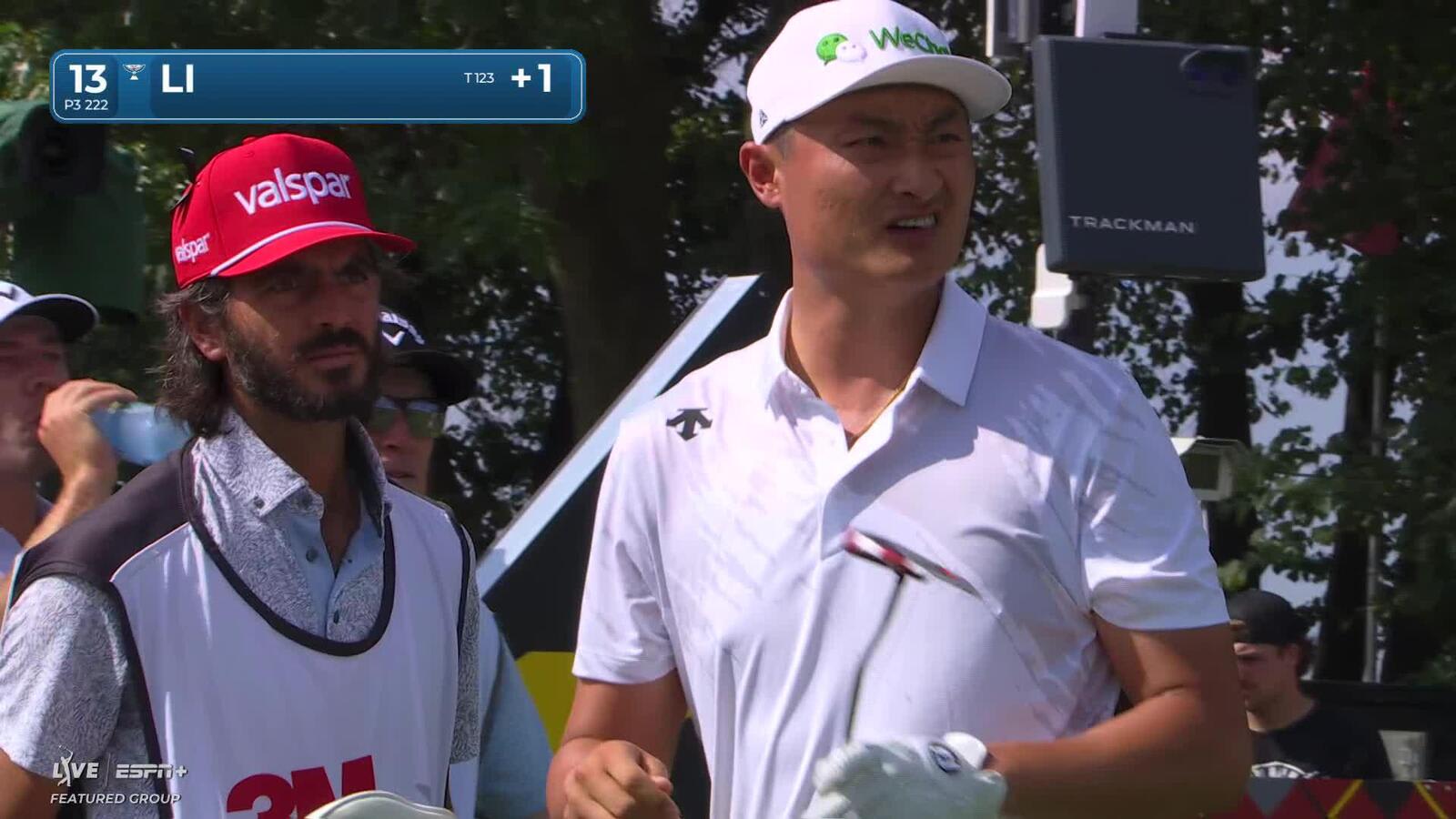 Haotong Li | Round 1 | 13th hole | Shot 1 | 2025 3M Open