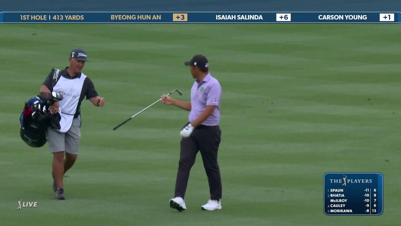 Byeong Hun An | Round 4 | 1st hole | Shot 2 | 2025 THE PLAYERS