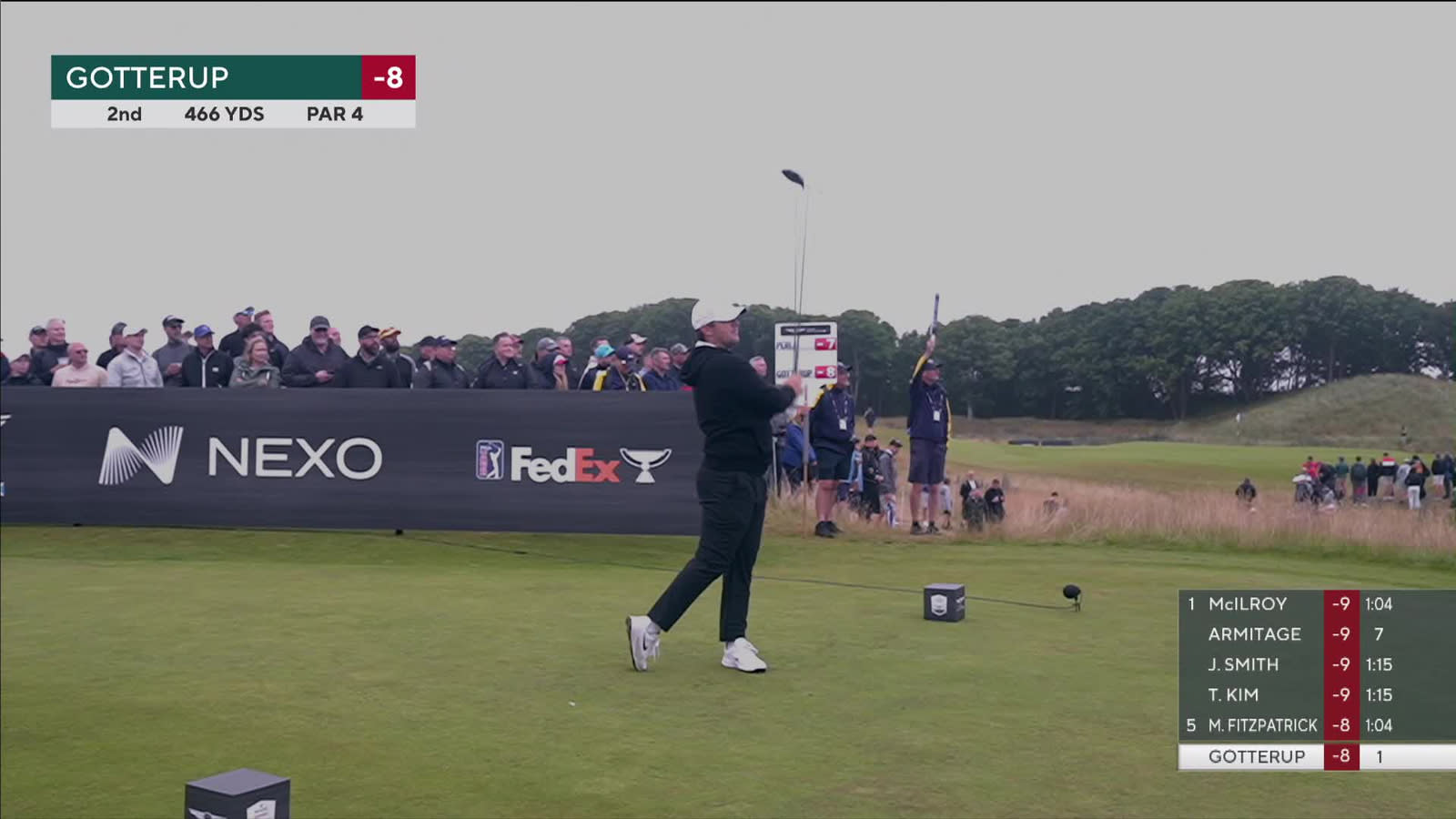 Chris Gotterup | Round 3 | 2nd hole | Shot 1 | 2026 Genesis Scottish Open