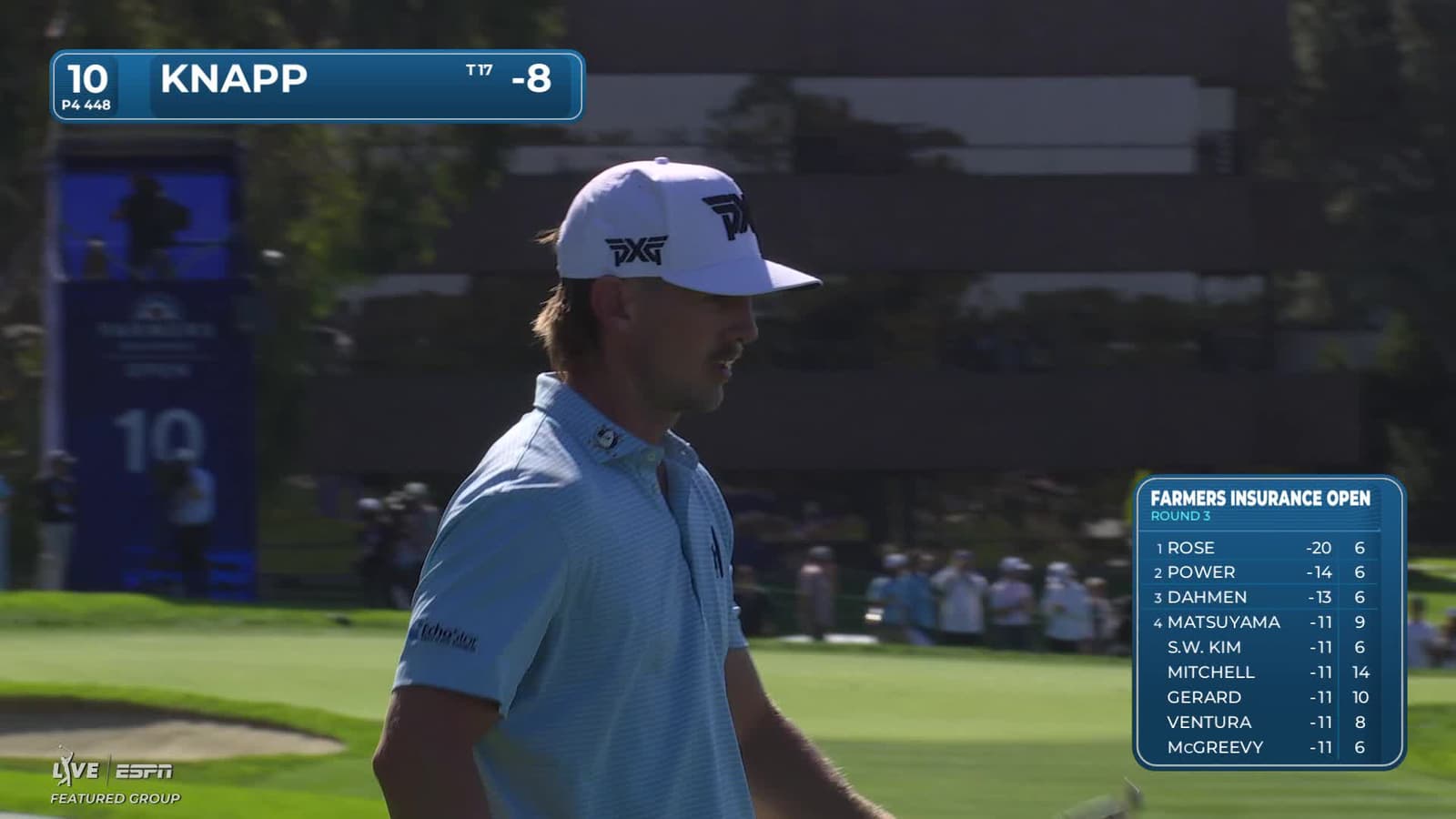 Jake Knapp | Round 3 | 10th hole | Shot 2 | 2026 Farmers