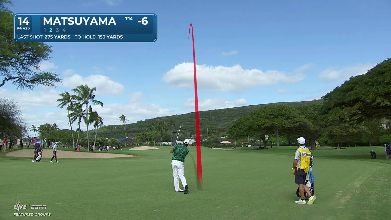 Hideki Matsuyama | Round 3 | 14th hole | Shot 2 | 2026 Sony Open