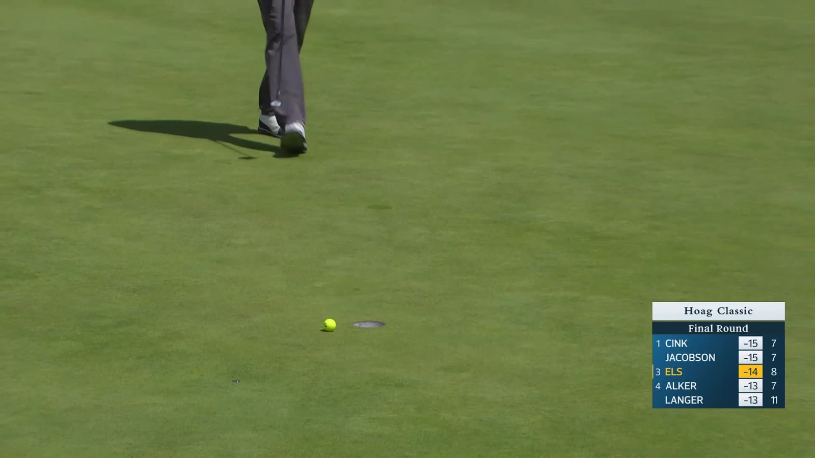 Ernie Els | Round 3 | 9th hole | Shot 4 | 2026 Hoag Classic