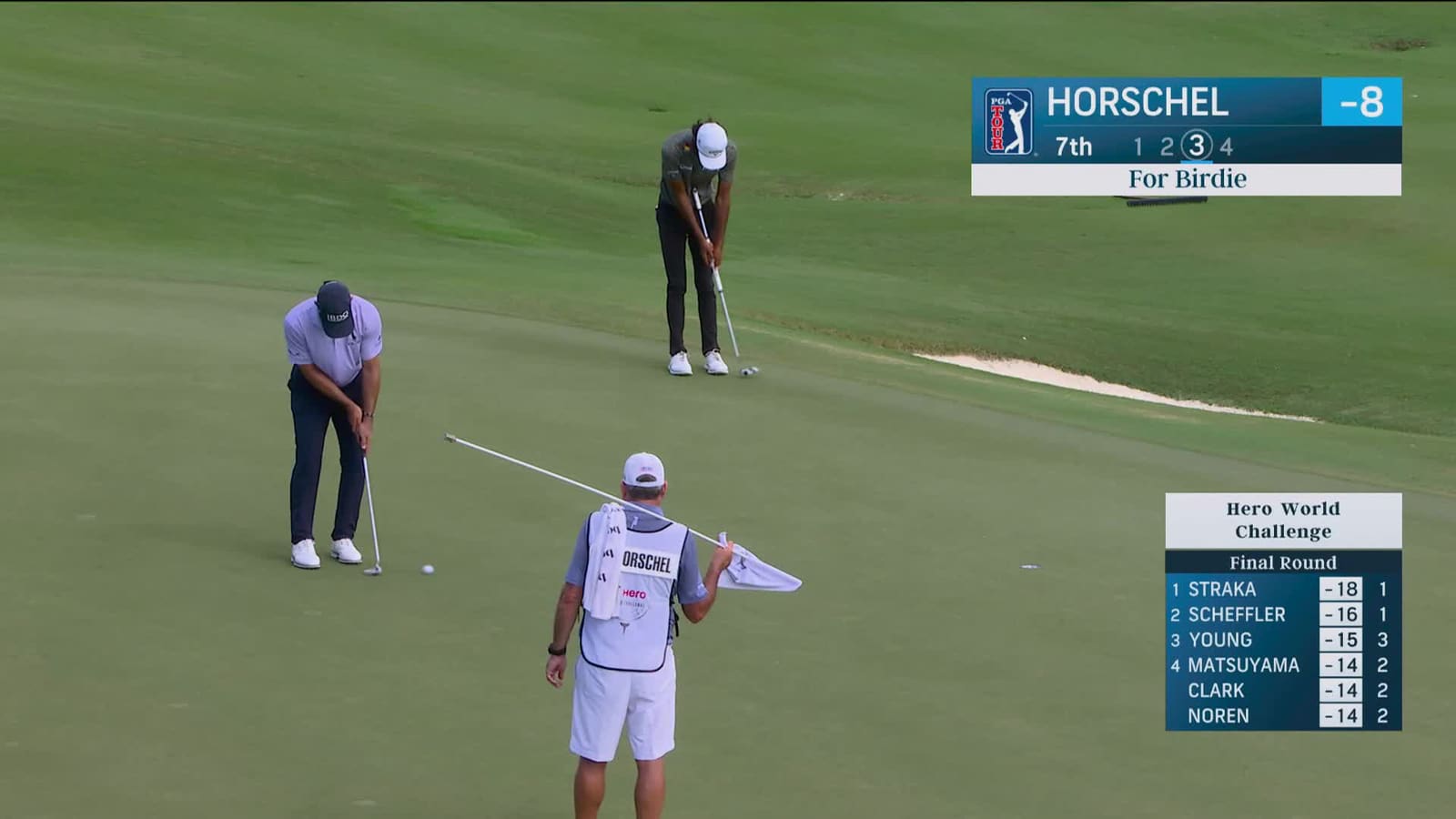 Billy Horschel | Round 4 | 7th hole | Shot 3 | 2025 Hero World Challenge