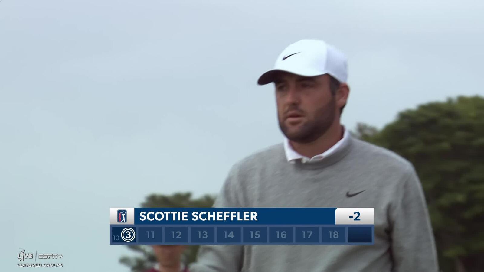 Scottie Scheffler | Round 1 | 10th hole | Shot 3 | 2025 Genesis Scottish Open