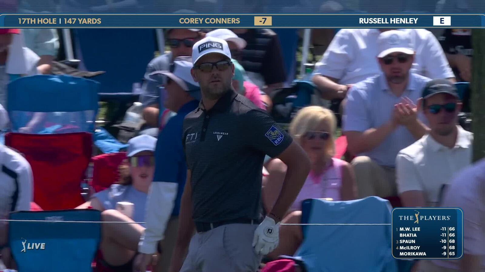 Corey Conners | Round 3 | 17th hole | Shot 1 | 2025 THE PLAYERS