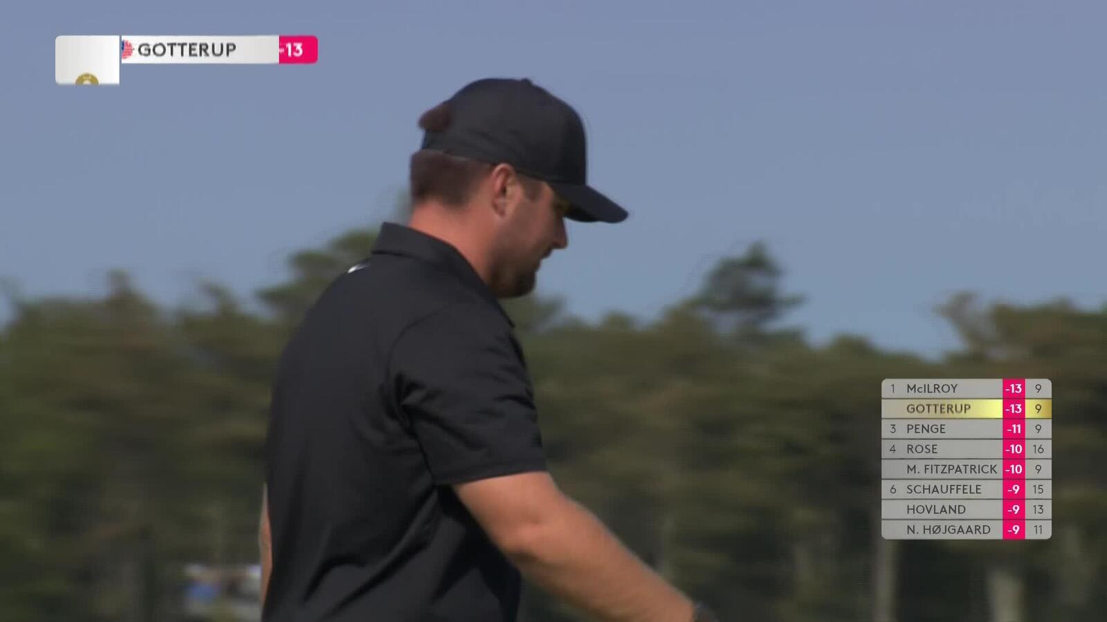 Chris Gotterup | Round 4 | 9th hole | Shot 3 | 2025 Genesis Scottish Open