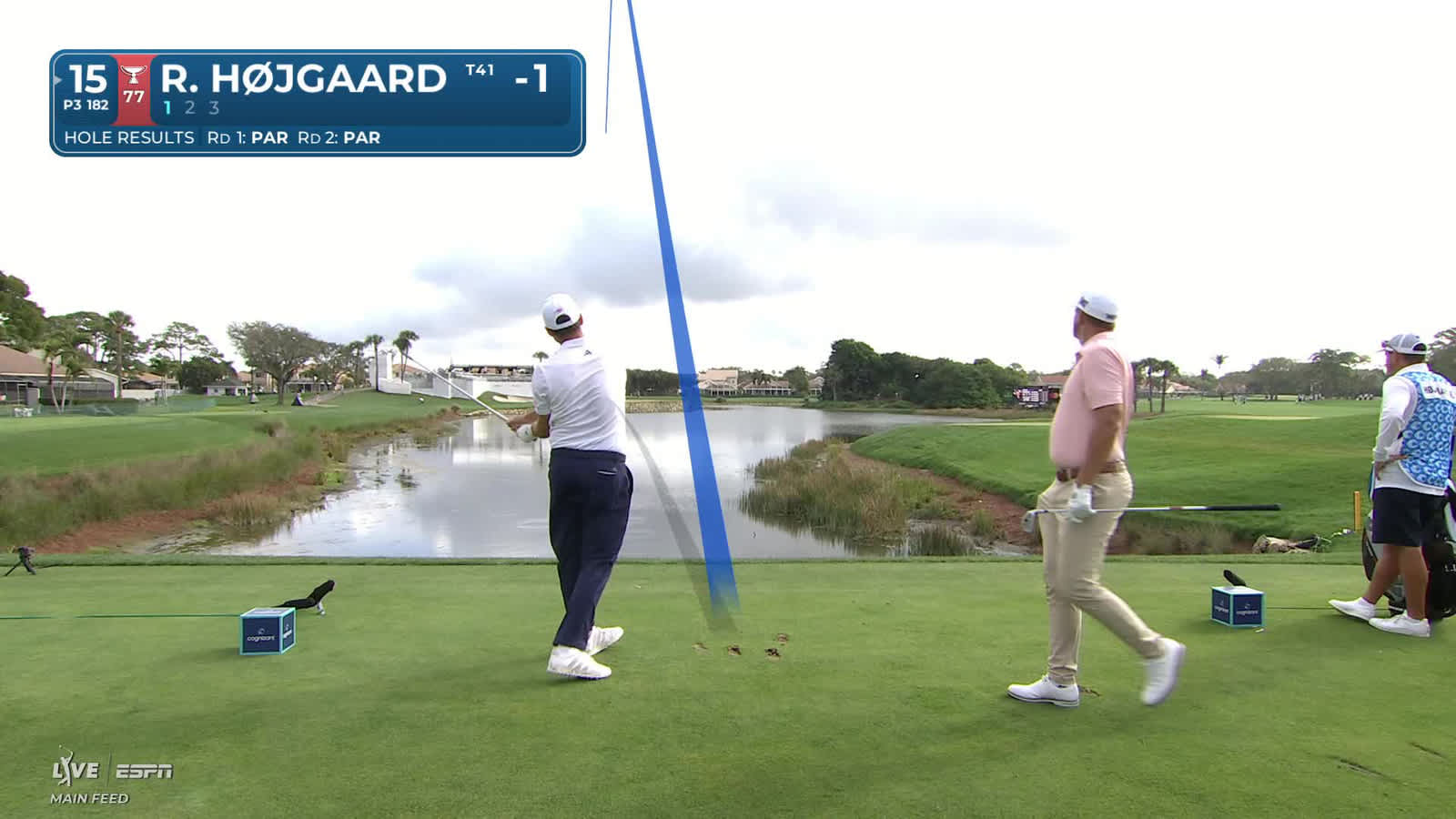 Rasmus Højgaard | Round 3 | 15th hole | Shot 1 | 2026 Cognizant Classic