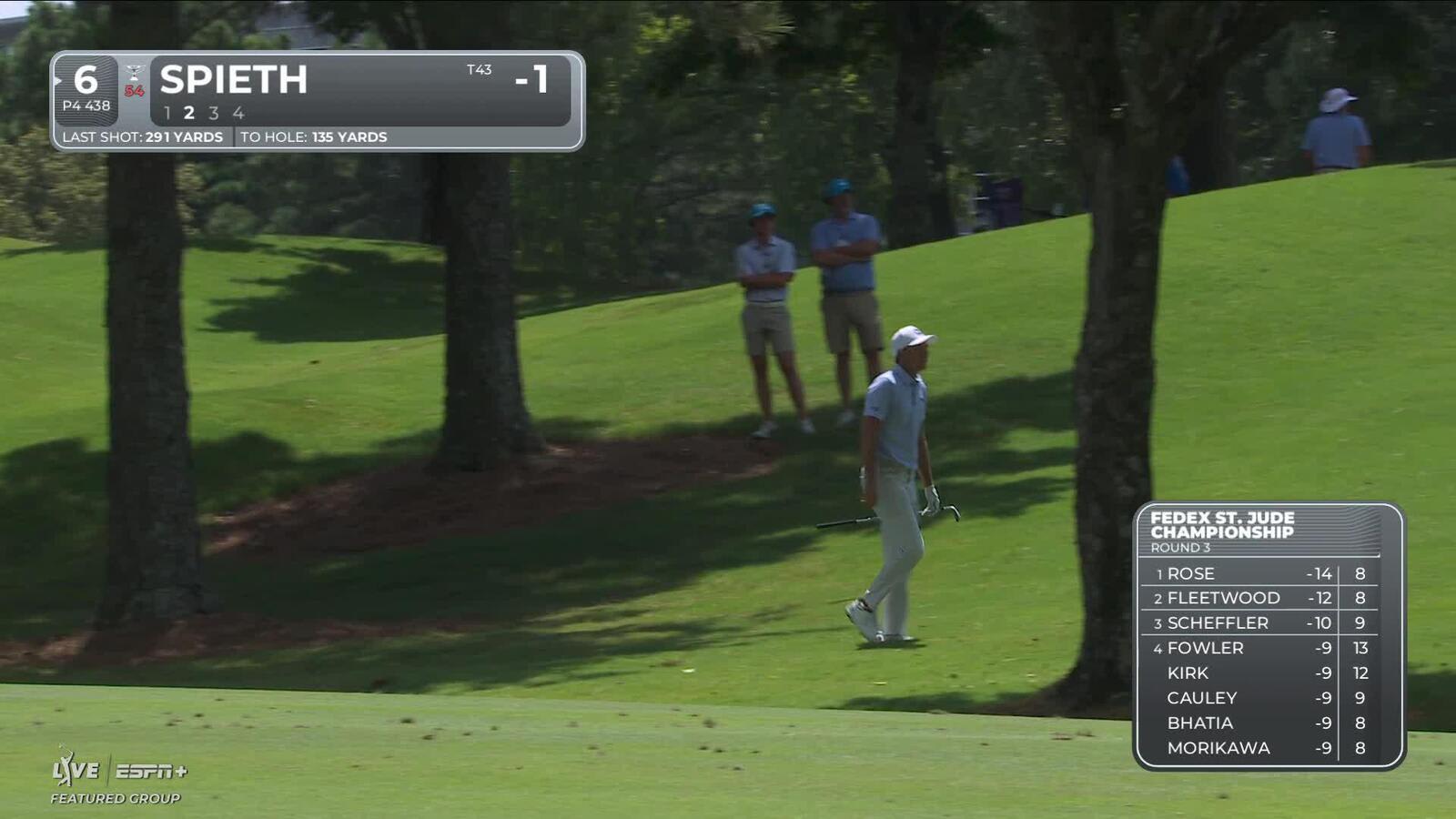 Jordan Spieth | Round 3 | 6th hole | Shot 2 | 2025 FedEx St. Jude