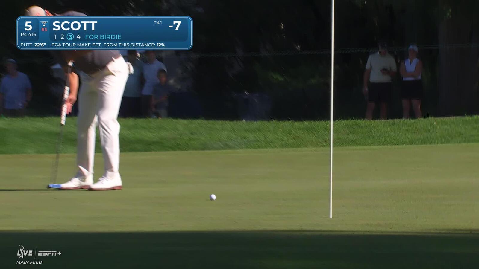 Adam Scott | Round 3 | 5th hole | Shot 3 | 2025 3M Open