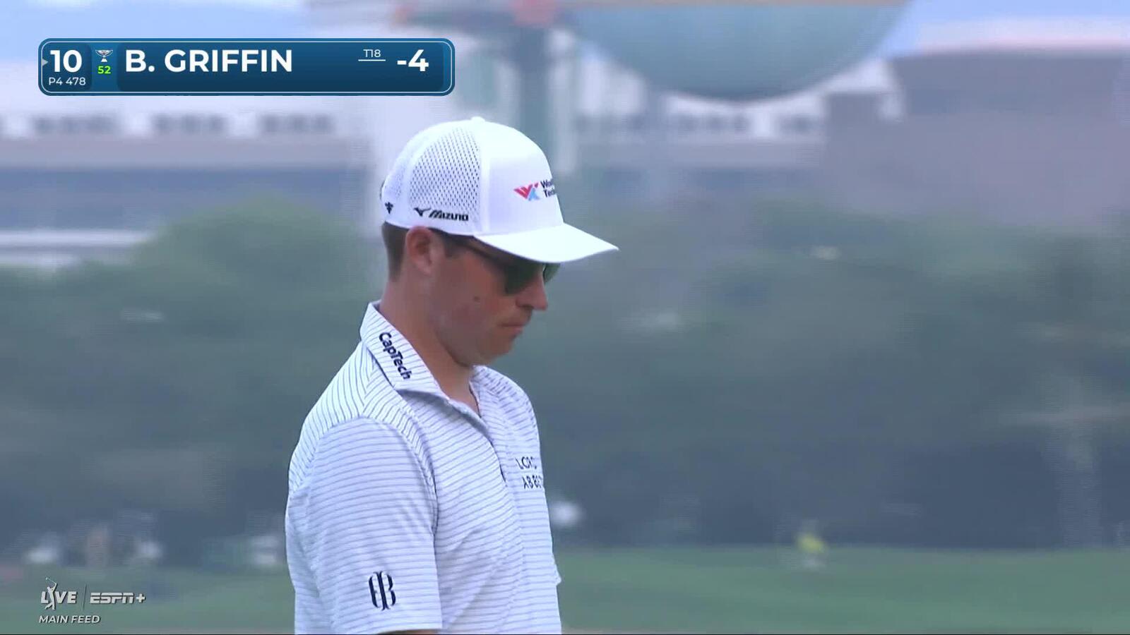 Ben Griffin | Round 2 | 10th hole | Shot 4 | 2025 Mexico Open