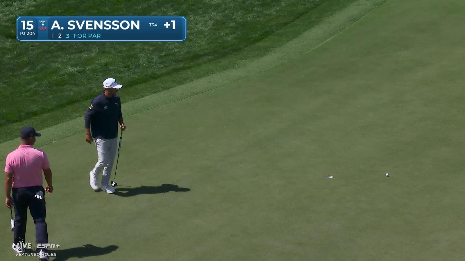 Adam Svensson | Round 1 | 15th hole | Shot 3 | 2025 Valspar