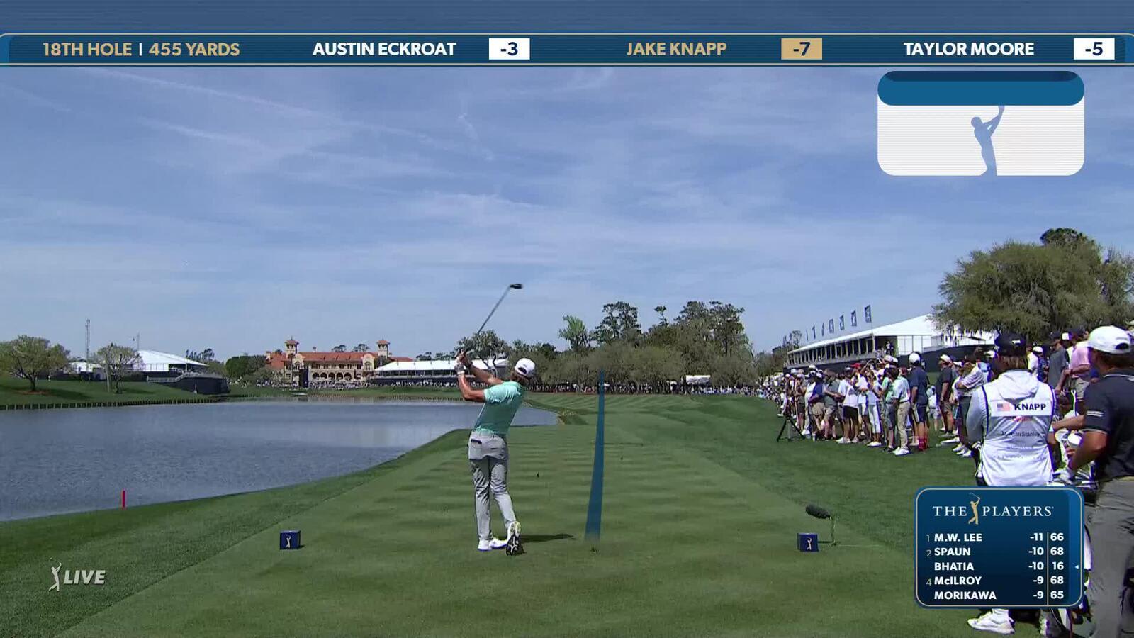 Jake Knapp | Round 2 | 18th hole | Shot 1 | 2025 THE PLAYERS