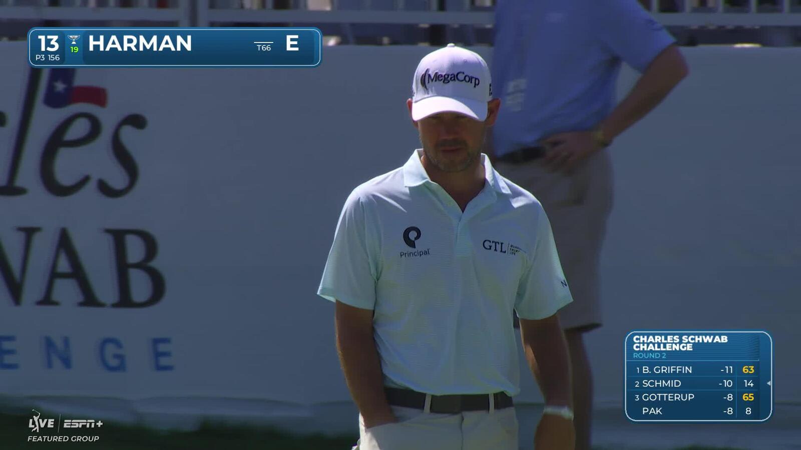 Brian Harman | Round 2 | 13th hole | Shot 3 | 2025 Charles Schwab