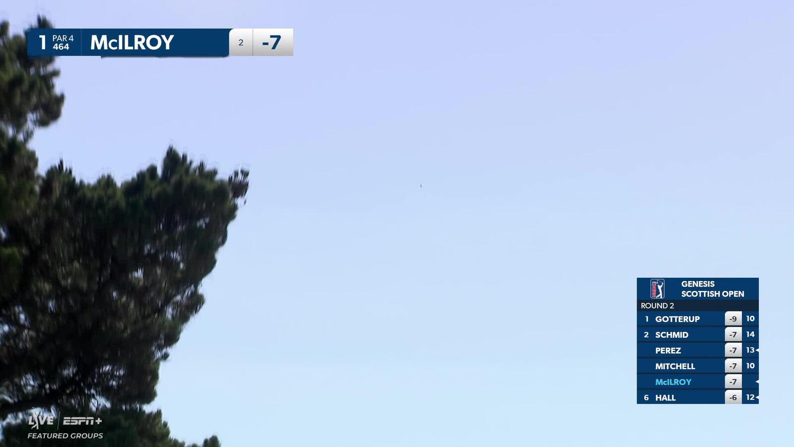 Rory McIlroy | Round 2 | 1st hole | Shot 3 | 2025 Genesis Scottish Open