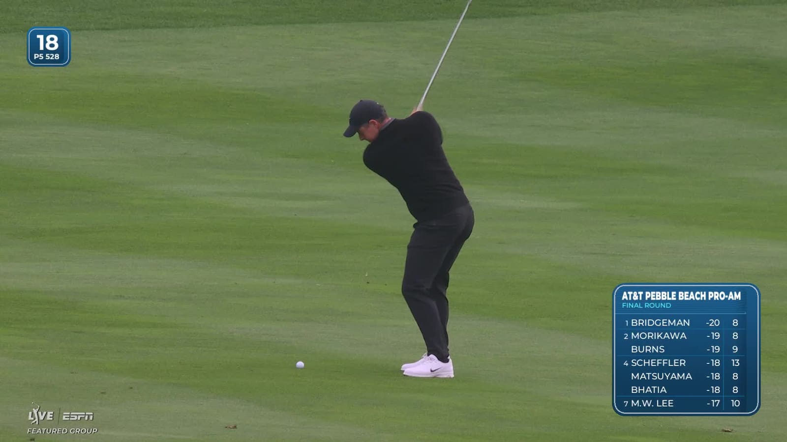 Rory McIlroy | Round 4 | 18th hole | Shot 2 | 2026 AT&T Pebble Beach