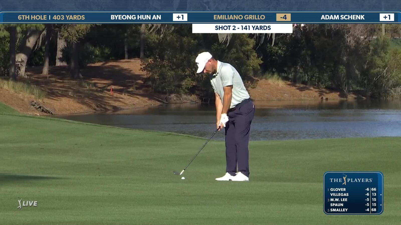 Emiliano Grillo | Round 1 | 6th hole | Shot 2 | 2025 THE PLAYERS