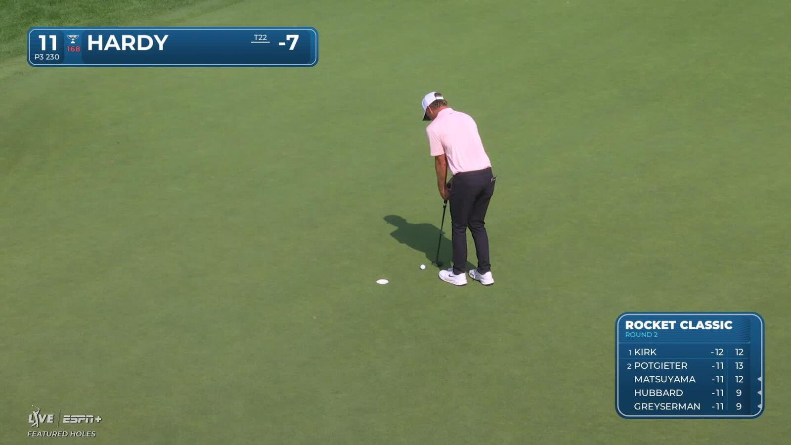 Nick Hardy | Round 2 | 11th hole | Shot 3 | 2025 Rocket Classic