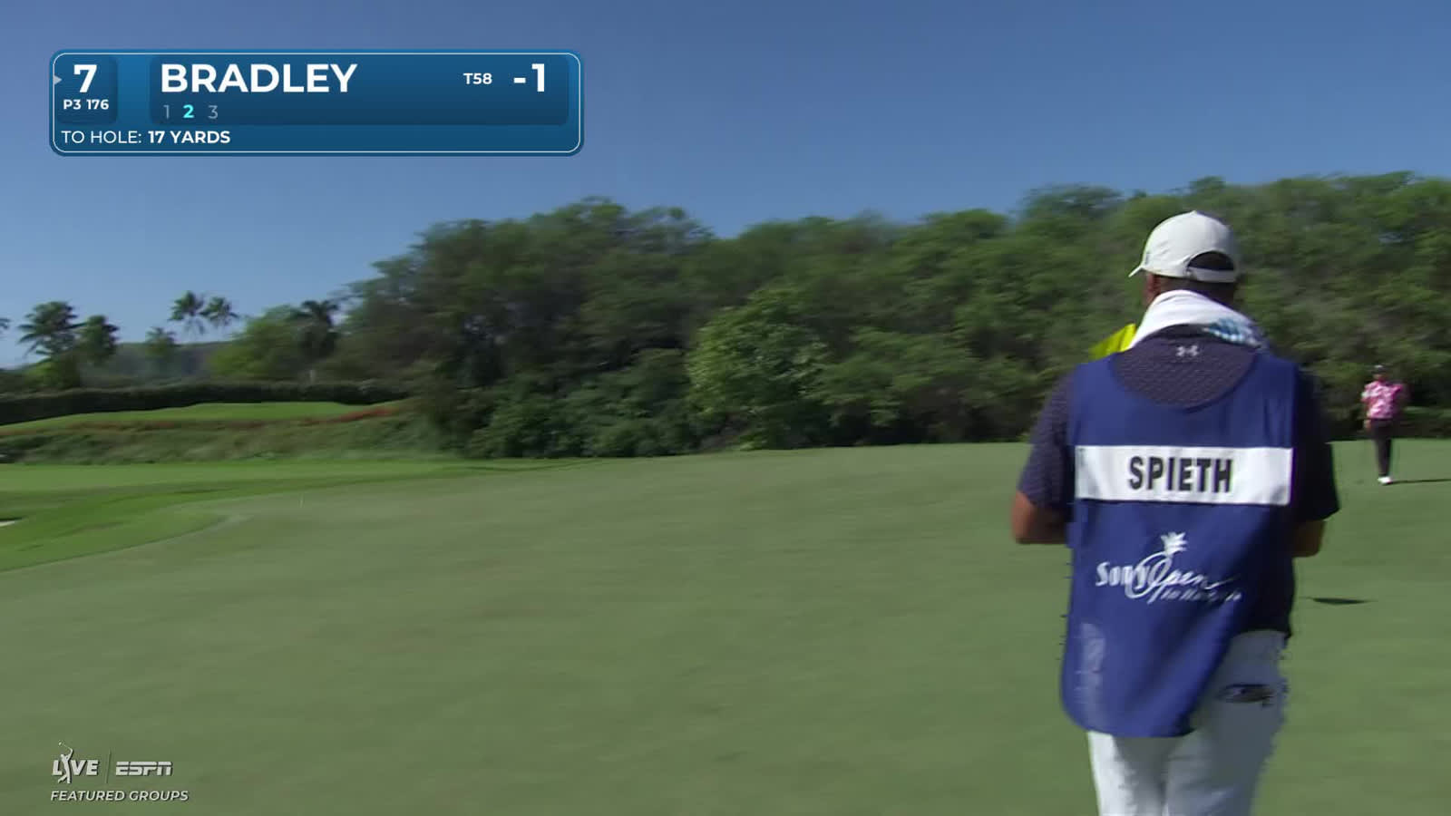 Keegan Bradley | Round 2 | 7th hole | Shot 2 | 2026 Sony Open