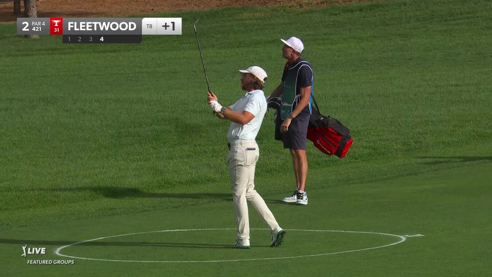 Tommy Fleetwood | 2024 BMW Championship | Round 1 | 2nd hole | Shot 4