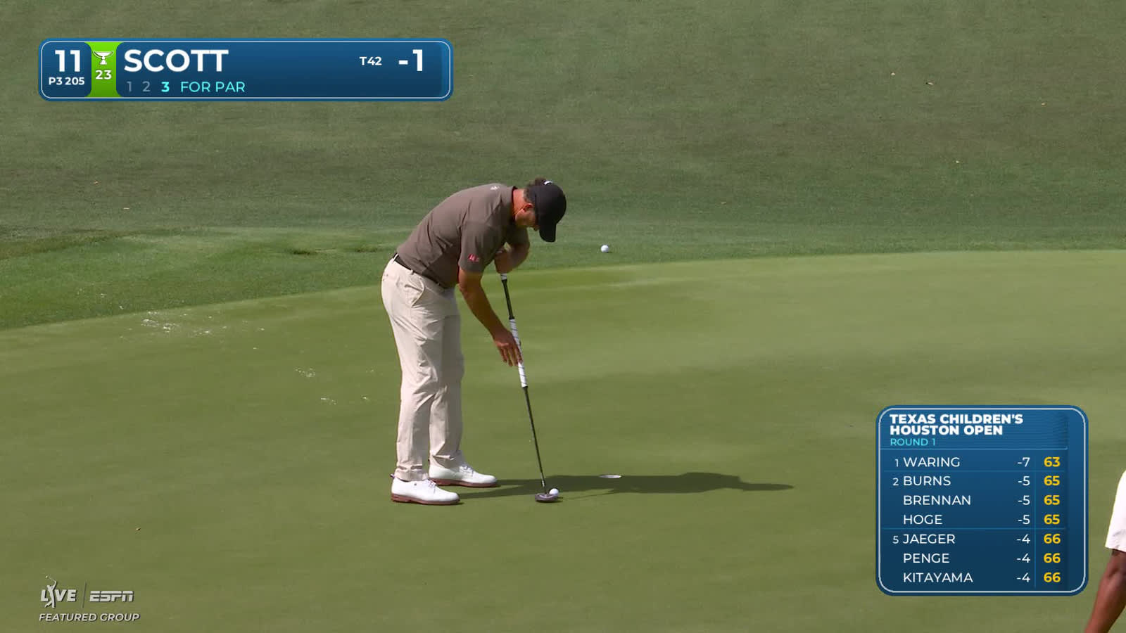 Adam Scott | Round 1 | 11th hole | Shot 3 | 2026 Houston Open