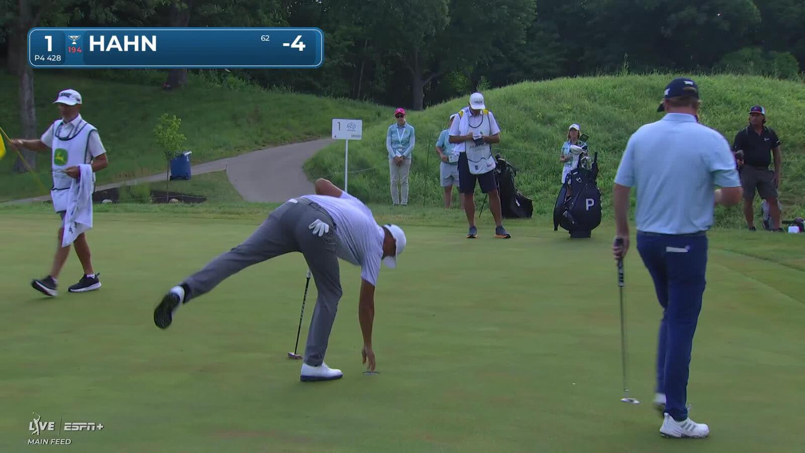 James Hahn | Round 4 | 1st hole | Shot 6 | 2025 John Deere