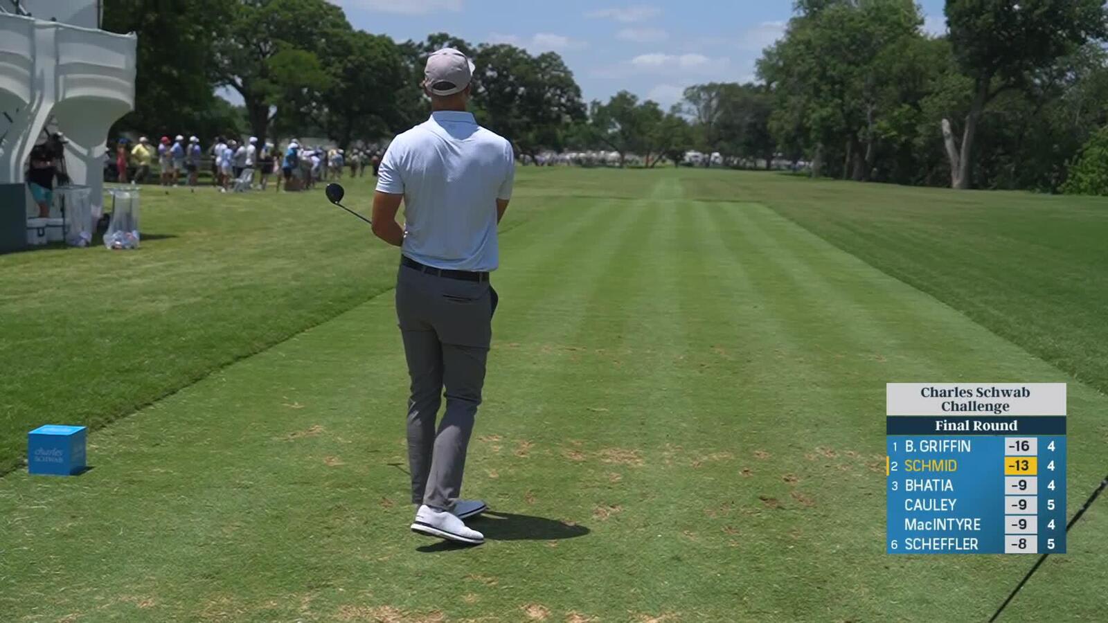 Matti Schmid | Round 4 | 5th hole | Shot 1 | 2025 Charles Schwab