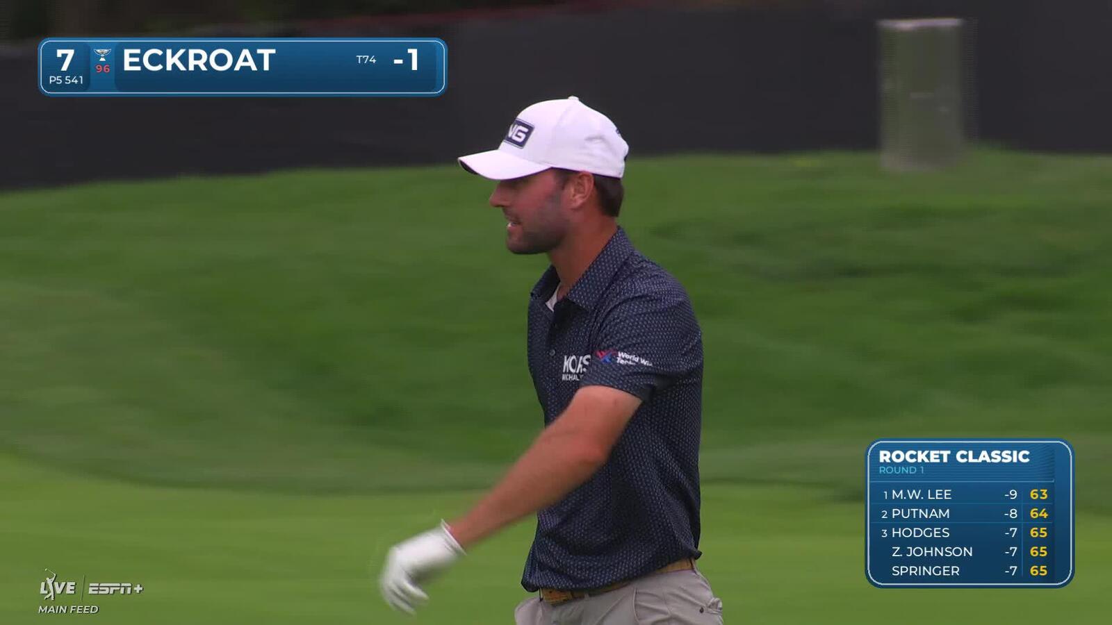 Austin Eckroat | Round 1 | 7th hole | Shot 2 | 2025 Rocket Classic