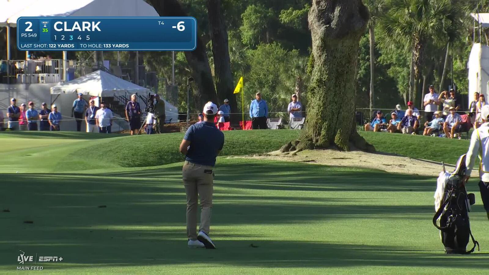 Wyndham Clark | Round 2 | 2nd hole | Shot 3 | 2025 RBC Heritage