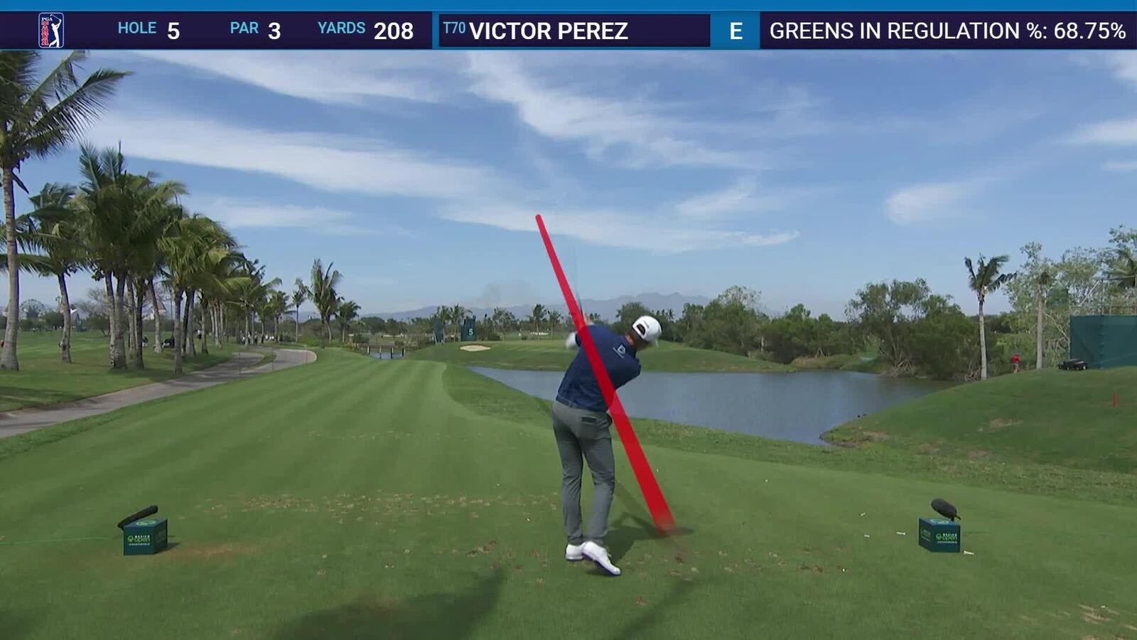 Victor Perez | Round 4 | 5th hole | Shot 1 | 2025 Mexico Open