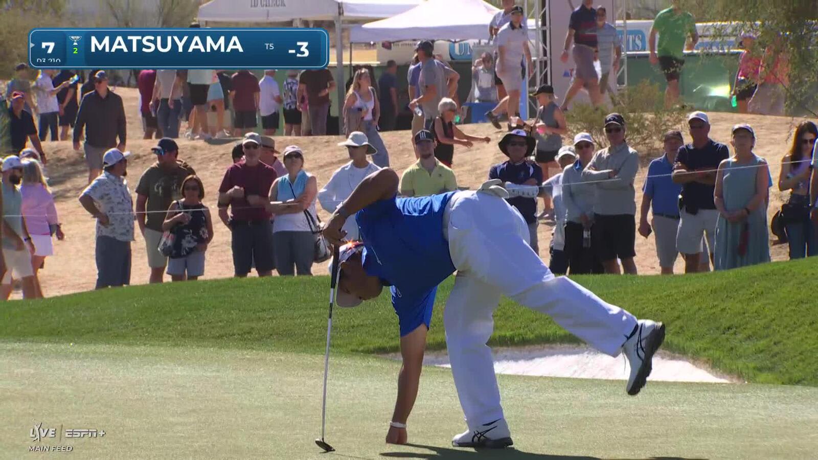 Hideki Matsuyama | Round 1 | 7th hole | Shot 4 | 2025 WM Phoenix Open