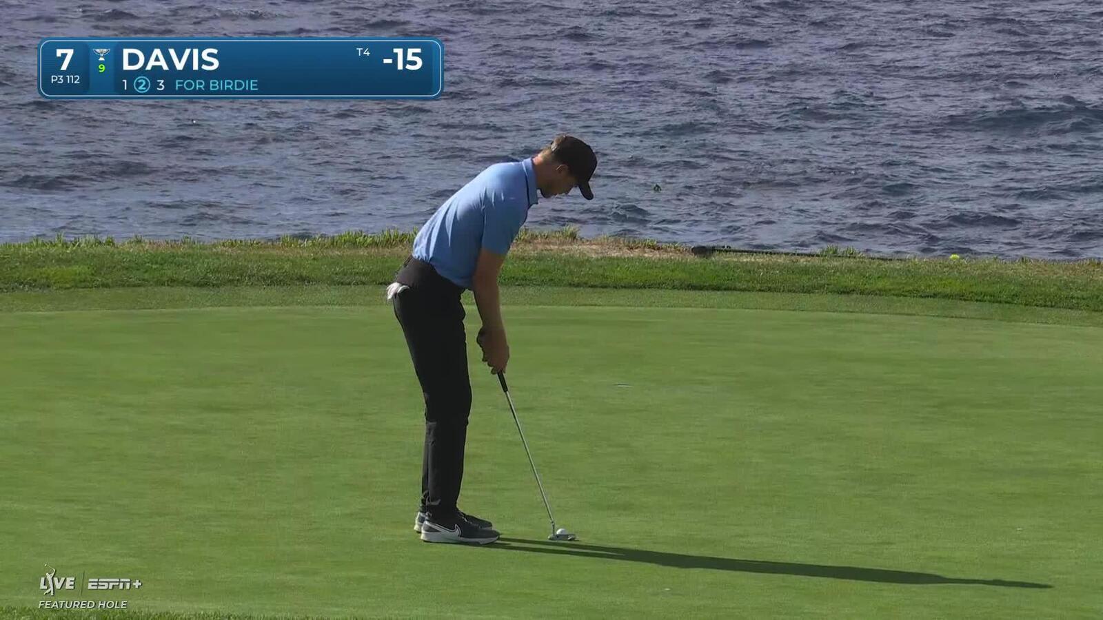 Cam Davis | Round 4 | 7th hole | Shot 3 | 2025 AT&T Pebble Beach