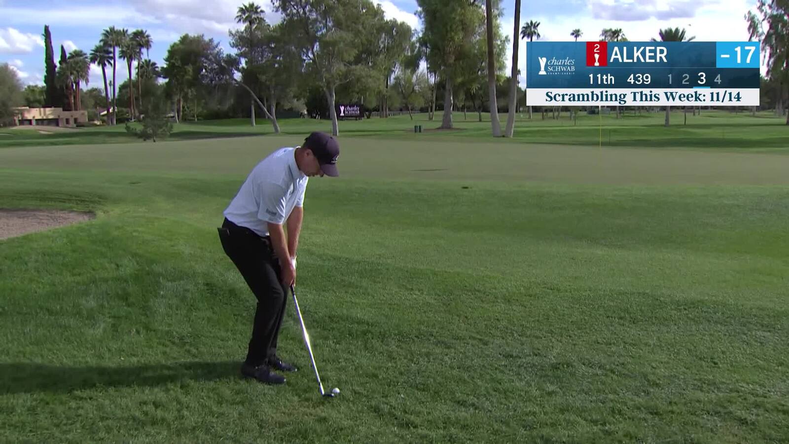 Steven Alker | Round 4 | 11th hole | Shot 3 | 2025 Charles Schwab