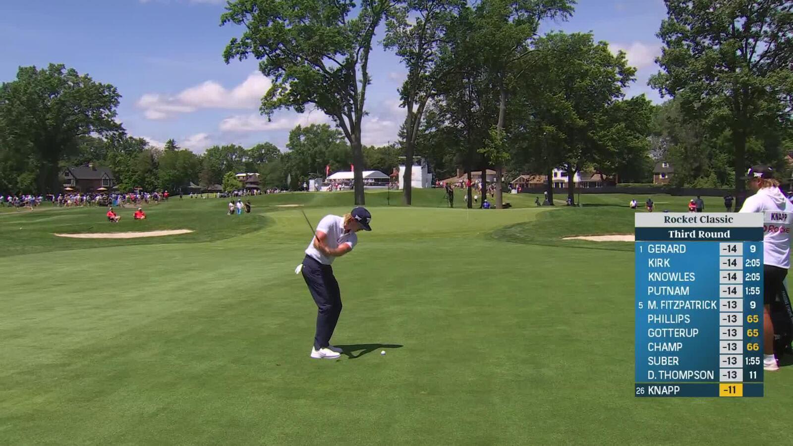 Jake Knapp | Round 3 | 1st hole | Shot 2 | 2025 Rocket Classic